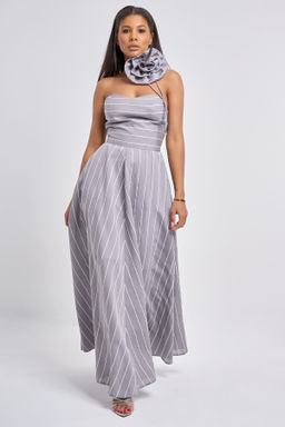 Платье вечернее корсетного типа голубое - Fly фото 26