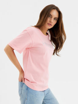 Футболка женская KAFTAN: Prosecco, розовая, размер 44-46