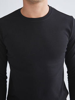 Bisiklet Yaka Uzun Kollu Erkek Ti??rt