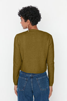 TRENDYOLMILLA Siyah Crop Yumusak Dokulu Bluz-H?rka Triko Tak?m TWOAW21HI0107 фото 18