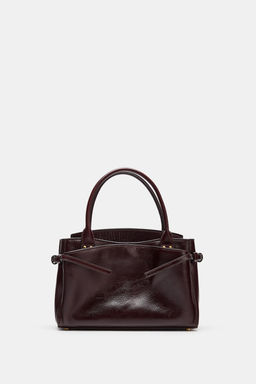 LEATHER MINI CITY BAG - Zara фото 4