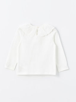 Bisiklet Yaka Uzun Kollu K?z Bebek Ti??rt - Waikiki фото 2