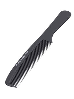Kristaller Профессиональный гребень для волос с ручкой 06418, карбон, черный, 19,5 см  фото 5