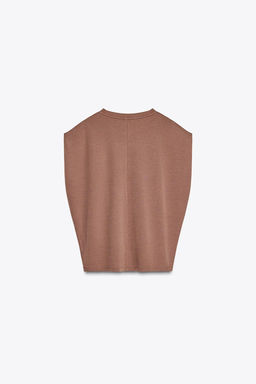 WASHED INTERLOCK T-SHIRT - Zara фото 15