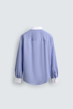 LIMITED EDITION CONTRAST STRIPED SHIRT - Zara фото 8