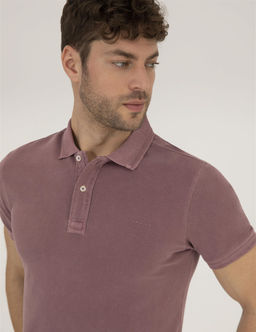 Pembe Dokulu Slim Fit Polo Yaka Ti__rt - Pierre cardin фото 3