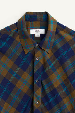LIMITED EDITION FLOWING CHECK SHIRT - Zara фото 6