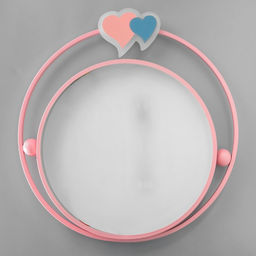 Люстра с ПДУ Ритмо LED 90 Вт 3000-6000К розовый 50?54?5.5 см BayerLux