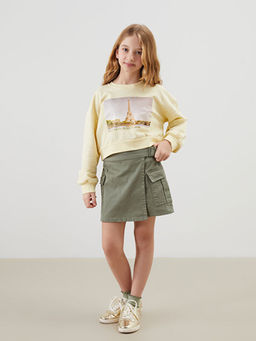 Beli Lastikli K?z ?ocuk ?ort Etek