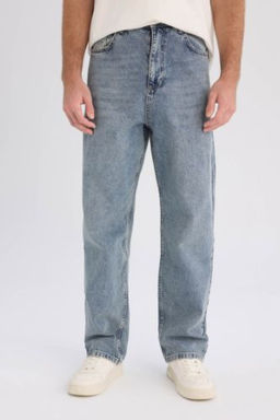 Baggy Fit Genis Kal?p Normal Bel Genis Paca Jean Y?kamal? Pantolon