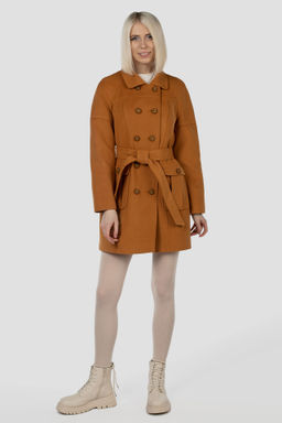 01-05422 Пальто женское демисезонное (пояс) - Империя пальто фото 15