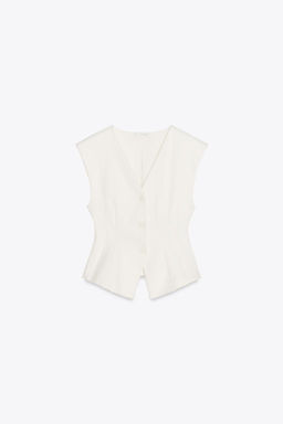 INTERLOCK SLEEVELESS TOP - Zara фото 5