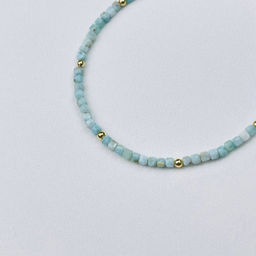 Браслет из Ларимара 18 см + - Радуга самоцветов фото 3