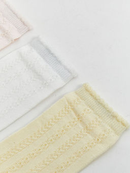 Basic K?z Bebek Patik ?orap 3l?