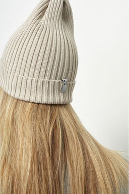 Шапка Бини Merino Beige - Erist store фото 3