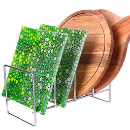 АЛТ409С Подставка д/тарелок и досок без поддона 23,5х12,5х12,5см металл (х8) - Mayer&boch фото 2