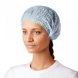 Шапочка медицинская одноразовая, по типу "Шарлотта" 48рр, максимальный д30см, универсальный размер, нетканный дышащий материал - SMS, 10мкм, мягкая резинка по всему диаметру, водонепроницаемая, голубой, в упаковке 500шт, в евроблоке, ТУ 13.95.10-003-