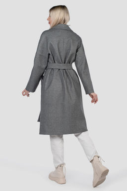 Пальто женское демисезонное (пояс) - El podio фото 5