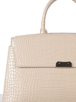 LACCOMA сумка НИ8099-бежевый натуральная кожа хлопок