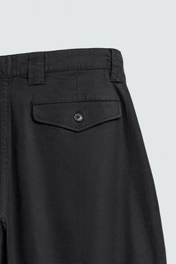 RELAXED FIT PLEATED TROUSERS - Zara фото 9