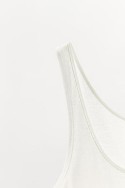 CAMISETA B?SICA TIRANTES / Blanco - Zara фото 5