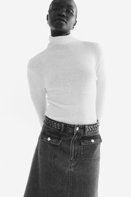 Falda denim con ribete trenzado - H&m фото 7