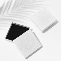 Цена за 6 шт. Коробочка подарочная под набор «Животный принт» симпл, 9×9×3 см, белая, вставка чёрная