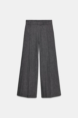 ZW COLLECTION WIDE-LEG WOOL TROUSERS - Zara фото 3