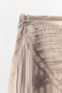 LACE PLEATED SKIRT - Zara фото 7