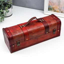 Шкатулка подарочная под бутылку «Средневековье», дерево, 11.5×34.5×13 см