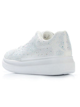 05-6739-1 WHITE Кроссовки женские (искусственные материалы) - No name фото 7