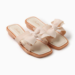 Тапочки женские с открытым носом LoveLife, размер 38-39, молочные