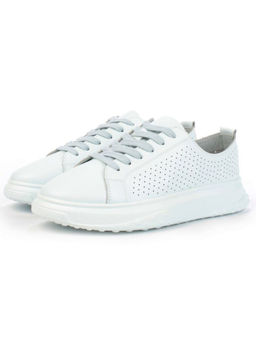 05-PDXL141-2 LT. BLUE Кроссовки женские (натуральная кожа)