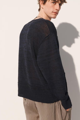 JERSEY RELAXED FIT FLORES / Marino - Zara фото 3