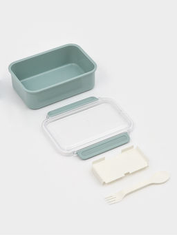Ланч - бокс, контейнер для еды «Нордик», с приборами, 2 ячейки, 900 мл, 19×14×7 см, пластик, МИКС