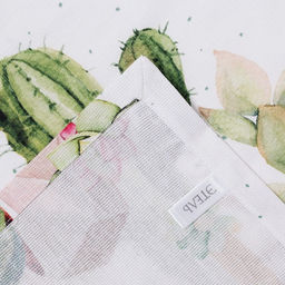 Скатерть Этель Кактусы 180х147 см, 100% хлопок, рогожка 160 гр/м2  фото 6