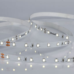 ULS-2835-60LED/m-8mm-IP20-DC24V-6W/m-5M-DW Гибкая светодиодная лента на самоклеящейся основе. Катушка 5 м. в герметичной упаковке. Дневной белый свет (6500K). ТМ Uniel.