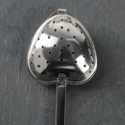 Цена за 2 шт. Ситечко для чая Доляна Сердце, 14.5?4 см, нержавеющая сталь, серебристое