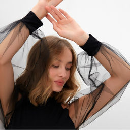 Боди женское MINAKU: PartyDress, чёрное, размер 48