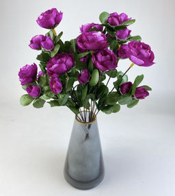 Розы сиреневые,букет 6 веточек, декоративные цветы 35см - Aopen фото 2