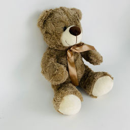 Мягкая игрушка Мишка с полосатым бантом 30 см (арт. 6682/30) - Storyland фото 3