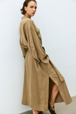 Vestido cargo con cinturon de anudar - H&m фото 3