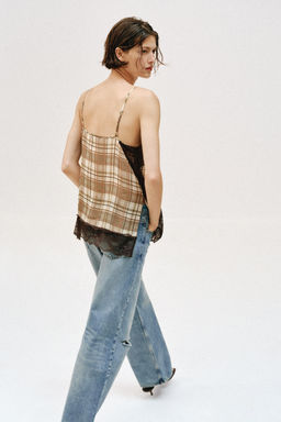 TOP LENCERO CUADROS / Multicolor - Zara фото 3