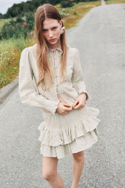 Falda escalonada con cord?n de ajuste - H&m фото 5