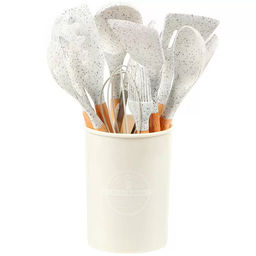 Набор кухонных принадлежностей 12 предметов силикон на подставке B030058 (492456) /DANIKS/