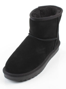 PF5854-1 BLACK Угги женские (натуральная замша, 100% шерсть)