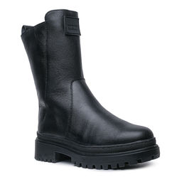 5B1271 Женские полусапоги на каблуке нат.кожа шерсть ПУ - Юничел фото 4