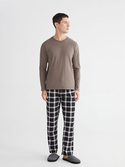 Standart Kal?p Ekose Erkek Pijama Alt