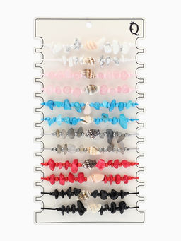 Цена за 12 шт. Браслет «Морской. Ракушка с крошкой перламутра», d=6 см, МИКС