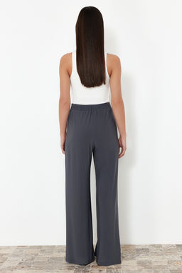 TRENDYOLMILLA Antrasit Baglama Detayl? Y?rtmacl? Esnek Pantolon TWOSS24PL00135 фото 6